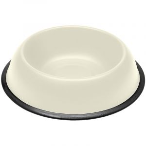 Ferplast Mira Ecuelle en métal pour chats et chiens. Différentes couleurs et tailles.. Variante kc 80 - Mesures: ø 32.5 x h 7.5 cm - 2.5 l - Blanc - Blanc