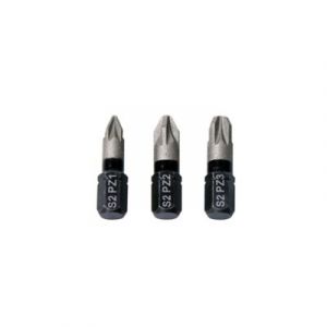 Embouts de visseuse à choc diamant assortis Erbauer 25mm, 3 pièces