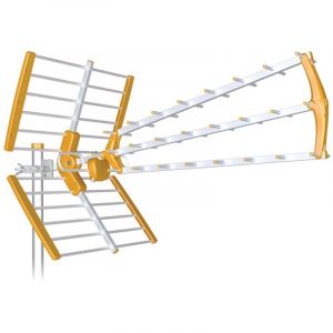 Antenne Tecatel TNT LTE 700 Gain Élevé 18 dB BKM Orange