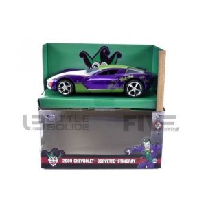 Jada Voiture Miniature de Collection TOYS 1/32 - CHEVROLET Corvette - Joker - 2007 - Purple / Green / White - 32096PUR