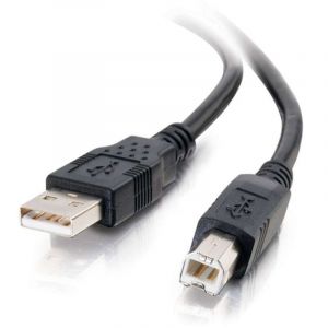 C2g Câble USB 2.0 A/B de 3 m - Noir, 3 m, USB A, USB B, USB 2.0, 0,48 Gbit/s, Noir 28103