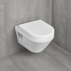 Villeroy & Boch Architectura Cuvette suspendue avec TwistFlush[e³], avec abattant WC, 5684CL01,