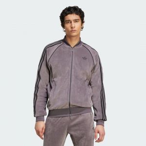 Adidas Haut de surv&ecirc;tement en velours SST Adicolor