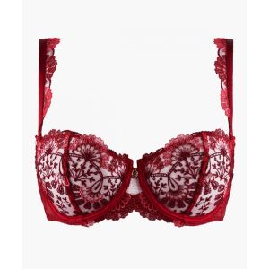 Aubade Soutien-gorge corbeille armatures - Rouge - Couleur Rouge - Taille 80D
