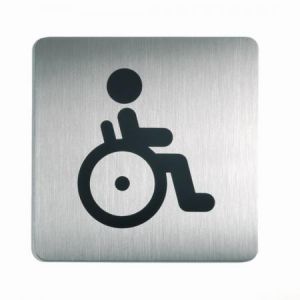 Image de Durable 4959-23 - Pictogramme "Toilettes Handicapés", coloris silver