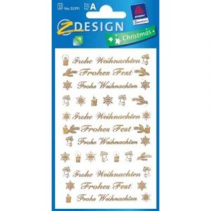 Avery-Zweckform Design forme pratique autocollant no&euml;l bonnes f&ecirc;tes 52391