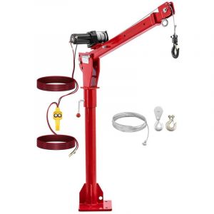 Steinberg Systems - Crogue de chargement avec treuil de câble 12 v - 800 kg - 360 °