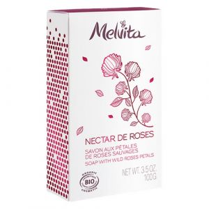 Melvita Nectar de Roses - Savon aux pétales de roses sauvages