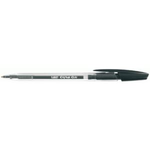 Image de Bic 20 Stylos à bille Cristal Clic noir (0,4 mm)