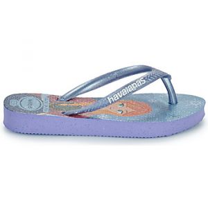 Havaianas Tongs enfant KIDS SLIM PRINCESS Bleu - Taille 31 / 32,25 / 26,27 / 28,29 / 30