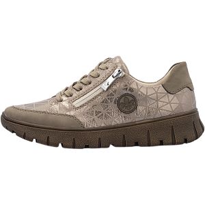 Rieker Femme N1303 Chaussures &agrave; Lacets, Beige, 38 EU