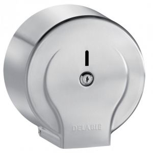 Image de Delabie DISTRIBUTEUR DE PAPIER WC 200 M INOX SATINÉ 8 / 10 RÉF. 2902