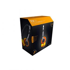 Image de Gioteck TX20 - Casque Audio Vintage, Cable Jack 3.5mm, Controle Volume, Casque Gamer Switch PS4 Xbox One et PC (Orange)