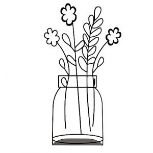 Objet décoratif "grand vase