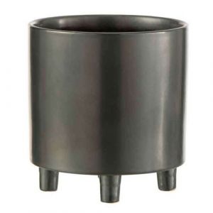 Cac Pot en Céramique "Smoke" 21cm Gris & Noir Prix