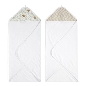 Image de Aden + Anais Tanzania 2 Serviettes à Capuche | Serviette à Capuche 100% Capuche de Mousseline de Coton, Serviette de Bain Douce | Cadeau pour bébé | pour Le Bain de bébé