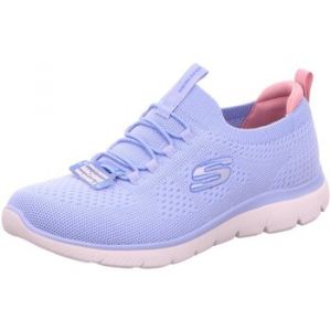 Skechers Femme Summits Top Player Basket, Light Blue Knit Multi Trim, 36 EU
