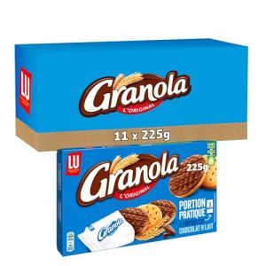 Lu 11 bo&icirc;tes de 6 sachets de Granola - Biscuits sabl&eacute;s napp&eacute;s au chocolat au lait - (11x225g)