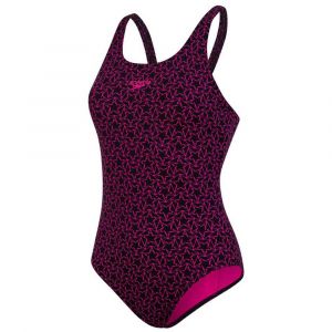 Image de Speedo Boomstar Allover Muscleback UK 32 Black/Electric Pink