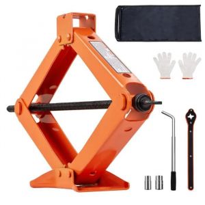 Cric &agrave; Ciseaux-Duoku-de 2,5 Tonnes-Capacit&eacute; de 5 512 lb-Plage de Levage de 3,7 &agrave; 17,1 pouces-Poign&eacute;e &agrave; Cliquet-Portable