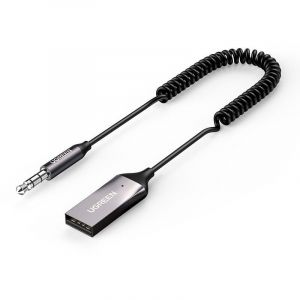 UGreen Récepteur audio Adaptateur audio Bluetooth 5.3, câble prise usb aux, noir