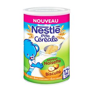 Nestl&eacute; P'tite c&eacute;r&eacute;ale Saveur noisette biscuit&eacute; - 400 g - D&egrave;s 12 mois