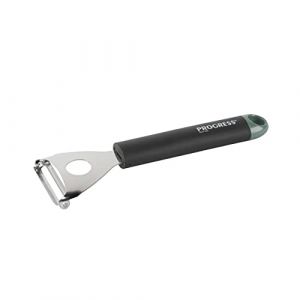 Progress Shimmer Éplucheur Universel Ergonomique, Acier Inoxydable, Ustensile de Cuisine pour Fruits et Légumes, Manche en Silicone, Avec Crochet de Suspension Vert,Facile à Nettoyer, BW09573GEU7