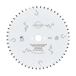 Leman Lame de scie circulaire fine HM pour l'aluminium - LSC.964C.AL - 136 mm - 20 mm - 1.6 mm - 50 dents
