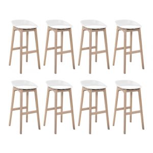 Lot de tabourets de bar en bois 65cm riva