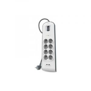 Belkin Bloc multiprise 8x avec parasurtension + 2x USB 2 4A