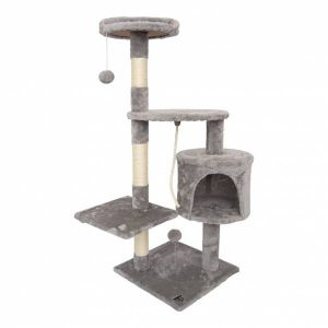 SPOCADO "Athletic" Arbre à chat pour chat 112 x 40 x 40 cm gris