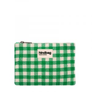 Pochette Ema 25 cm Vichy Vert