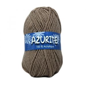 Pelote &agrave; tricoter AZURITE de Distrifil - Laissez votre cr&eacute;ativit&eacute; briller &agrave; petit prix ! - certifi&eacute; Oeko-Tex(...) - 0512 Chamois