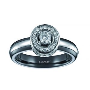 Image de Ceranity 12/0059 N - Bague en céramique et argent pour femme