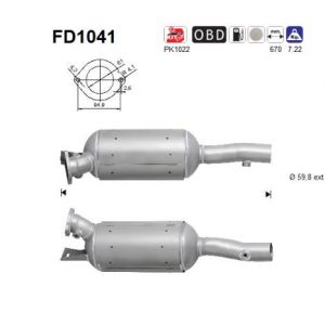 AS Filtre à particules / à suie, échappement FD1041