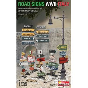 Mini Art Panneaux routiers WWII Italie- 1/35 - Accessoire