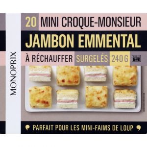 Monoprix Mini croque-monsieur jambon emmental &agrave; r&eacute;chauffer