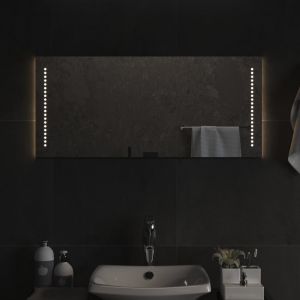 VidaXL Miroir de salle de bain à LED 90x40 cm - Transparent