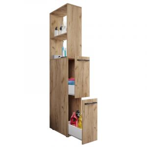 Vcm Meuble De Salle De Bains Armoire En Niche Séparateur De Pièce Armoire De Salle De Bains Hochschrank Tiroir Sadilo Xl