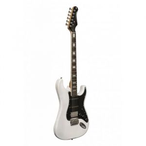 Stagg SES-60 WHB - Guitare électrique - corps en aulne massif - blanche