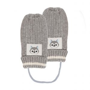 Image de Isotoner Moufles maille Enfant 2/4 ans Gris loup Soft Touch