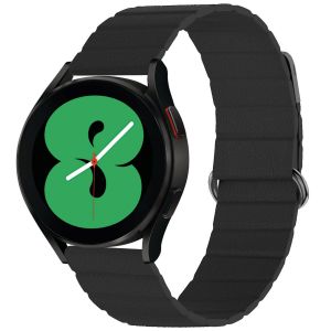 Imoshion Bracelet en cuir magnétique pour Samsung Galaxy Watch 7 (40/44 mm) - Noir