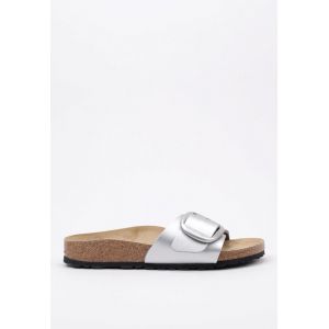 Birkenstock Madrid Big Buckle metallic Femme-39-Silver