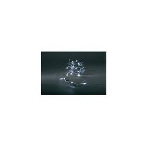 Konstsmide Guirlande déco 20 LED perles bleues et cristaux de neige