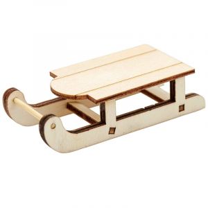 Rico Design Luge miniature - 7,5 x 4 x 2,5 cm