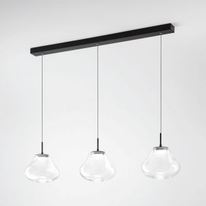 FABAS LUCE Deva Suspension LED à 3 sources lumineuses, rectangulaire, 3774-48-241,