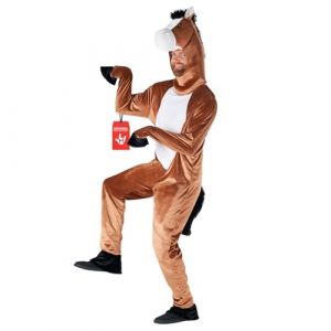 Morph Costume Cheval Animal D&eacute;guisement Cowboy F&ecirc;te Halloween Costume Enterrement Vie de Gar&ccedil;on Homme L