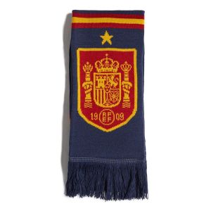 Adidas Espagne Écharpe Coupe du Monde 2022 - Bleu/Doré/Rouge, pointure One Size - Bleu - Taille One Size