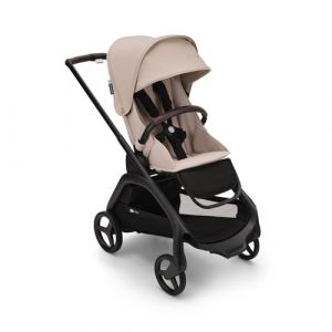 Bugaboo Poussette Dragonfly - Châssis Noir / Canopy Desert Taupe