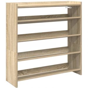 VidaXL Tagère à chaussures chêne sonoma 80x25x81 cm bois ingénierie